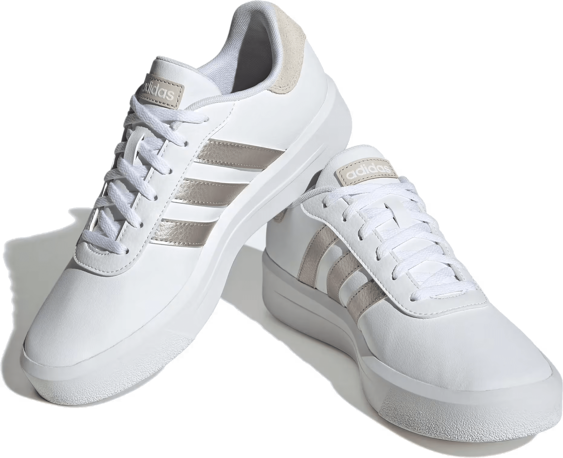 adidas Court Platform Cloud White Champagne Met. Alumina (Women's)