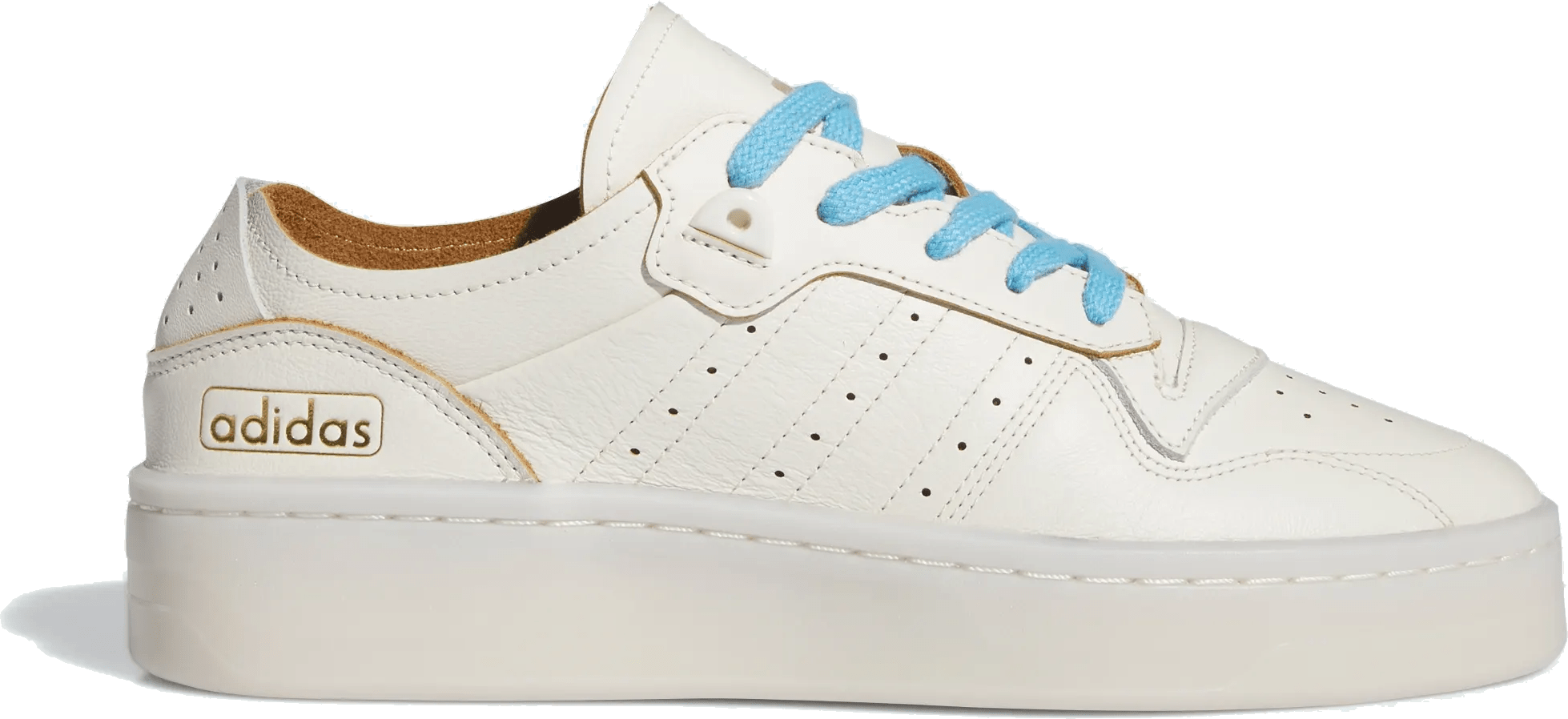 adidas Rivalry Low Ivory Gold Metallic Semi Blue Burst