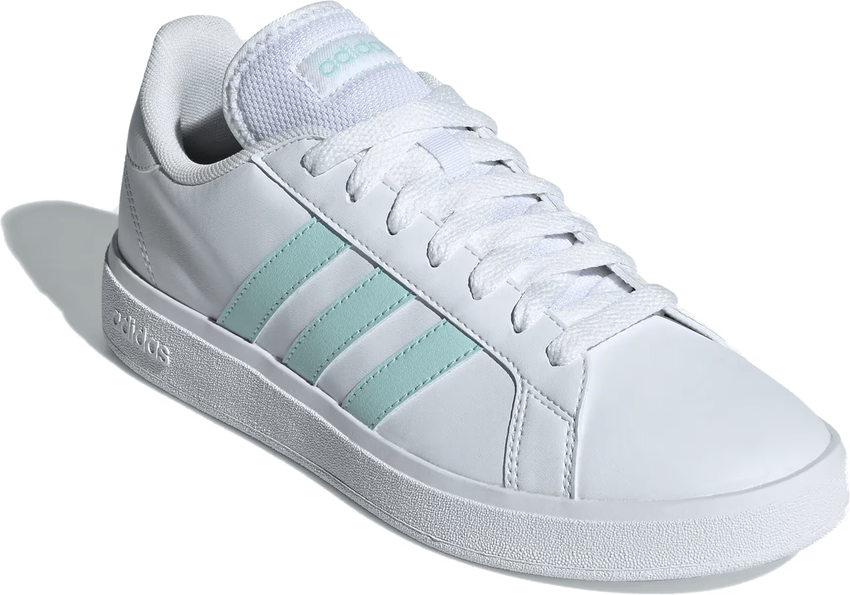 adidas Grand Court TD White Semi Flash Aqua (Women's)