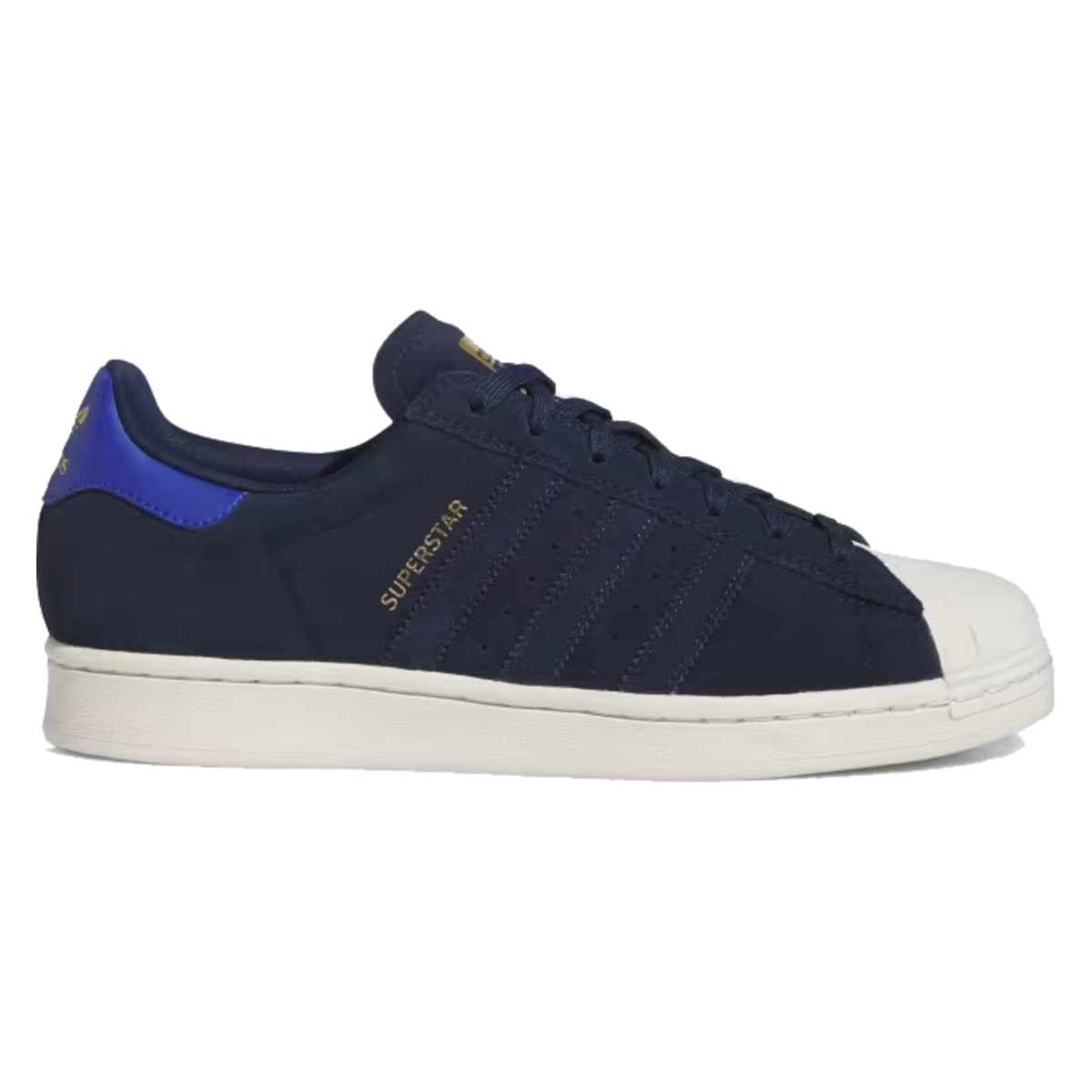 Adidas superstar black and blue top - Main Image