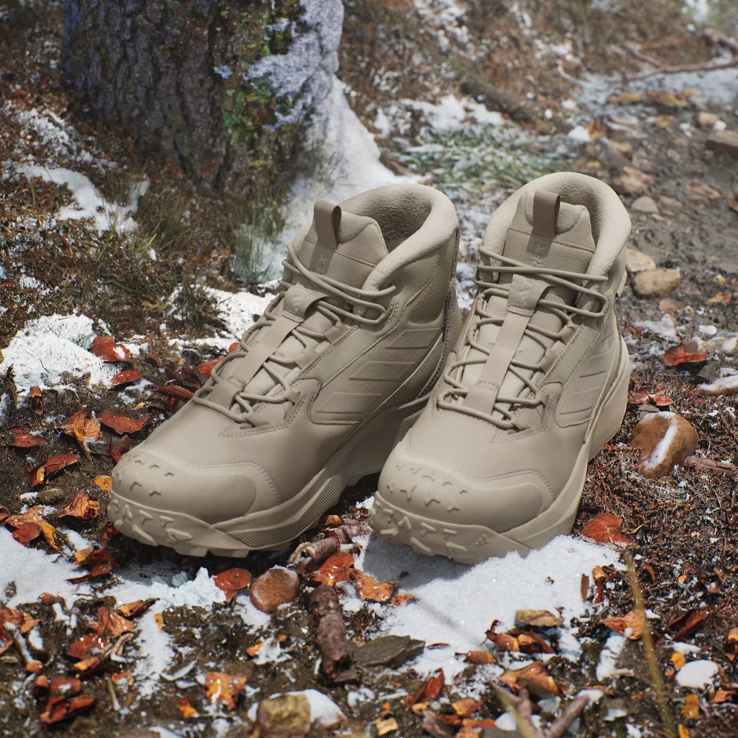 adidas Terrex Winter Leather Cut Rain.RDY Cold.RDY Wonder Beige Alumina