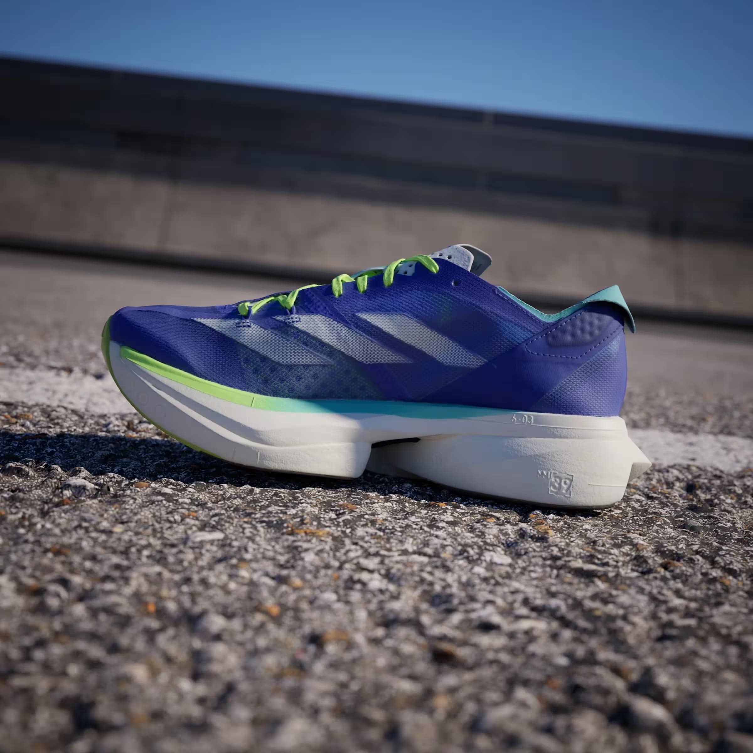 adidas Adizero Adios Pro 3 Cobalt Blue Zero Metalic Lucid Lemon (Women's)