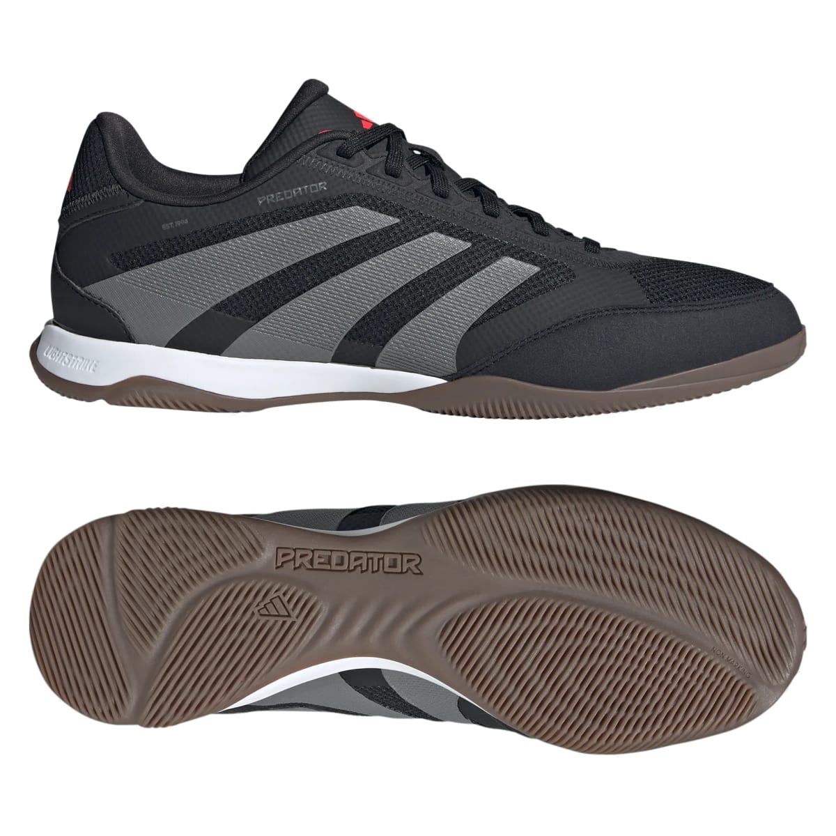 adidas Predator League Indoor Core Black Grey Four Lucid Red