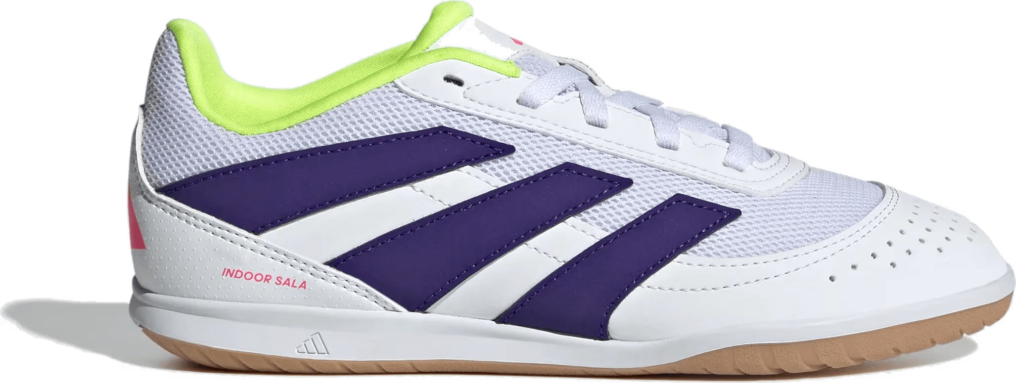 adidas Predator Club Indoor Sala Cloud White Collegiate Purple Lucid Lemon (GS)