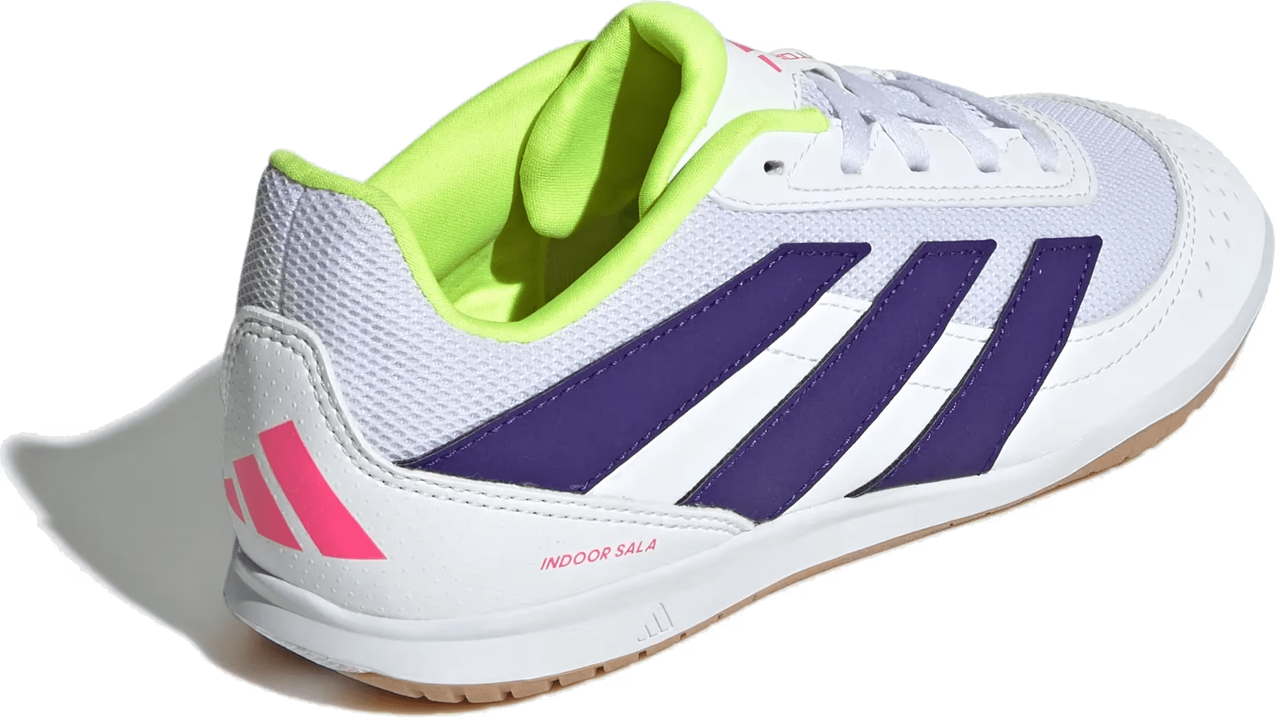adidas Predator Club Indoor Sala Cloud White Collegiate Purple Lucid Lemon (GS)