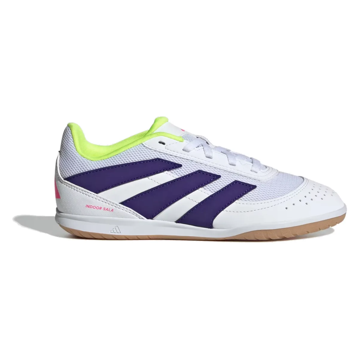 adidas Predator Club Indoor Sala Cloud White Collegiate Purple Lucid Lemon (GS)