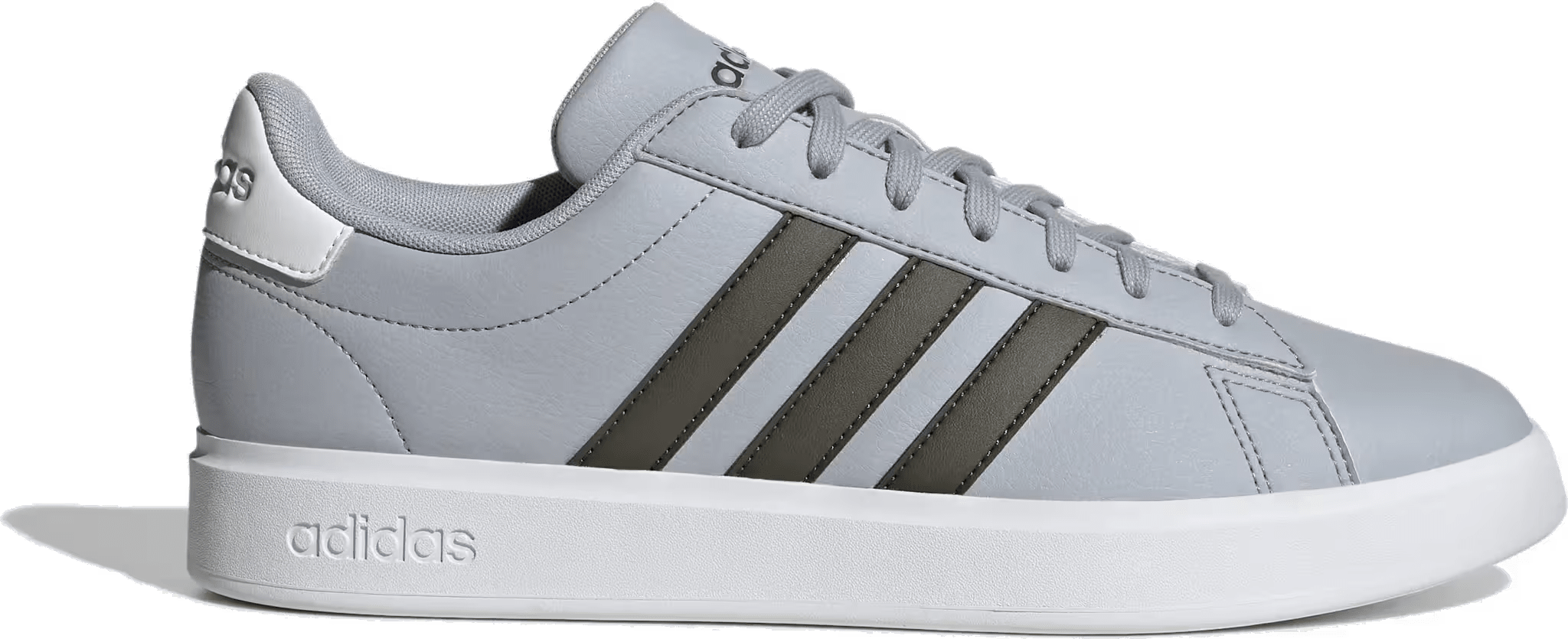 adidas Grand Court Halo Silver Shadow Olive Cloud White