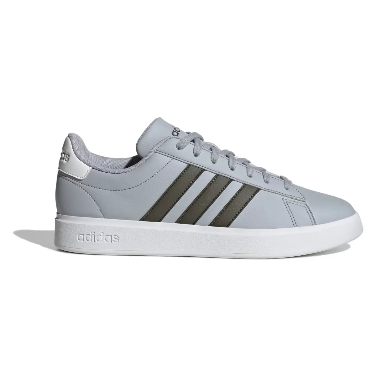 adidas Grand Court Halo Silver Shadow Olive Cloud White