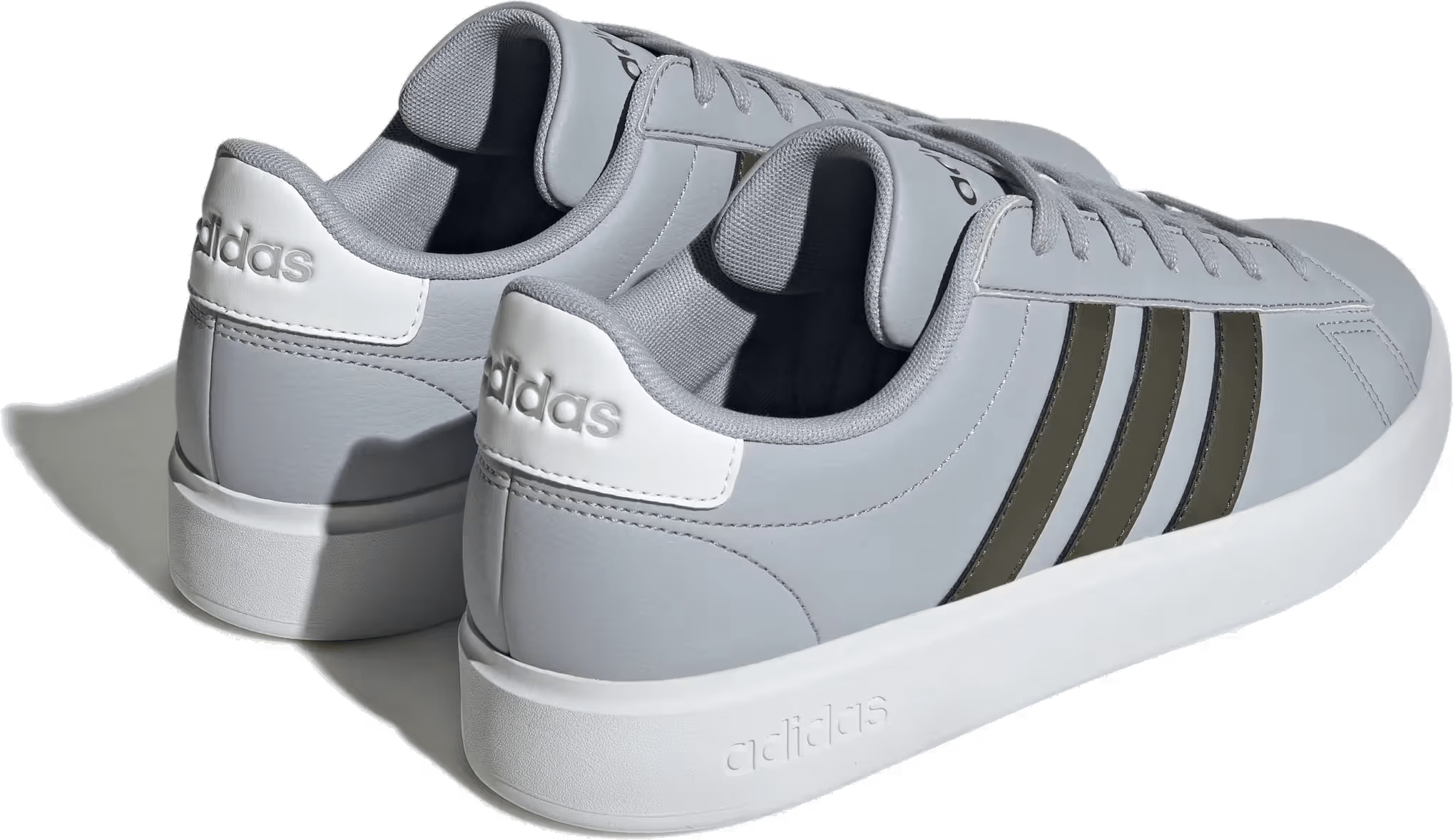 adidas Grand Court Halo Silver Shadow Olive Cloud White