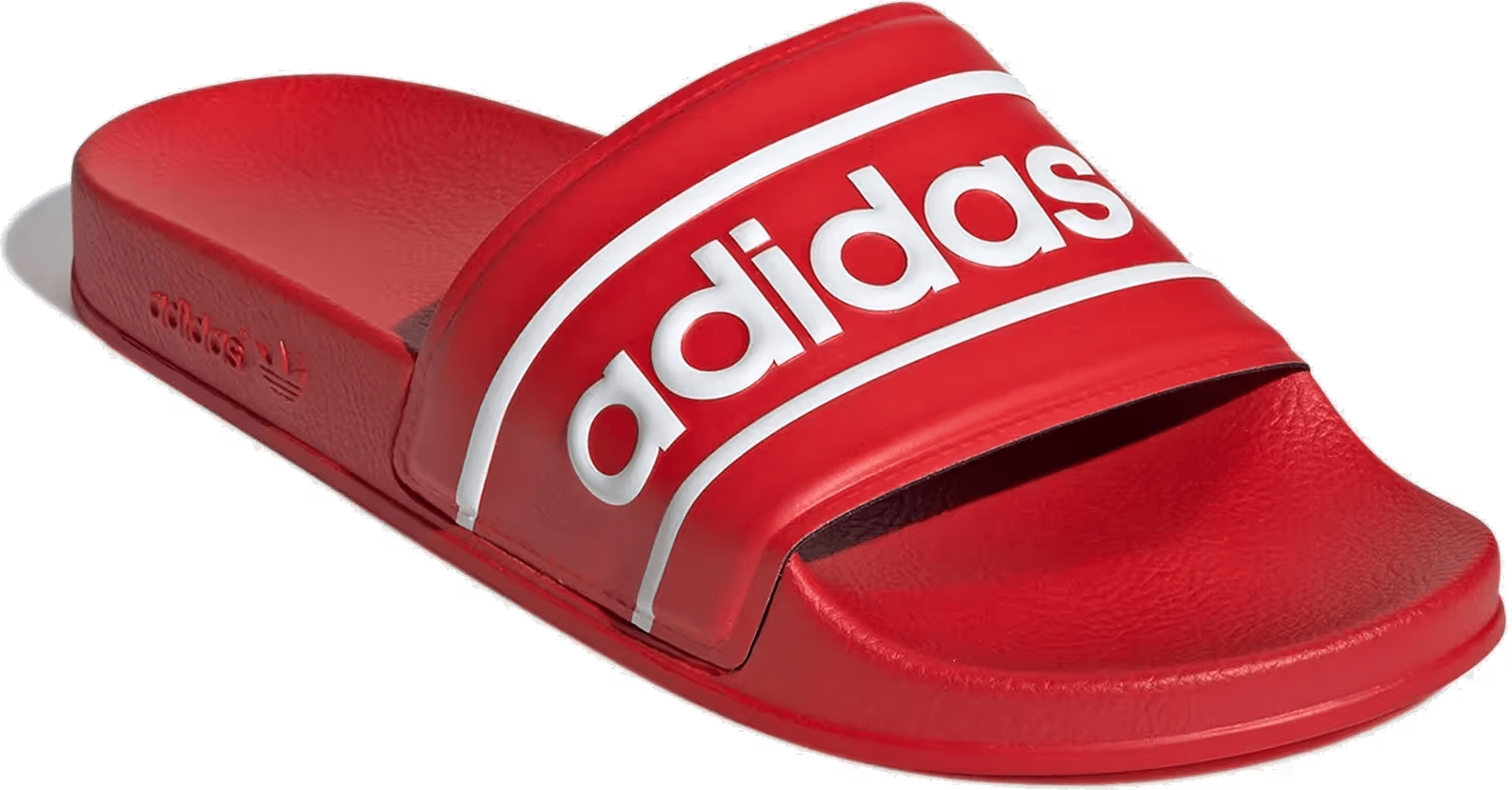 adidas Adilette Slides Red Cloud White