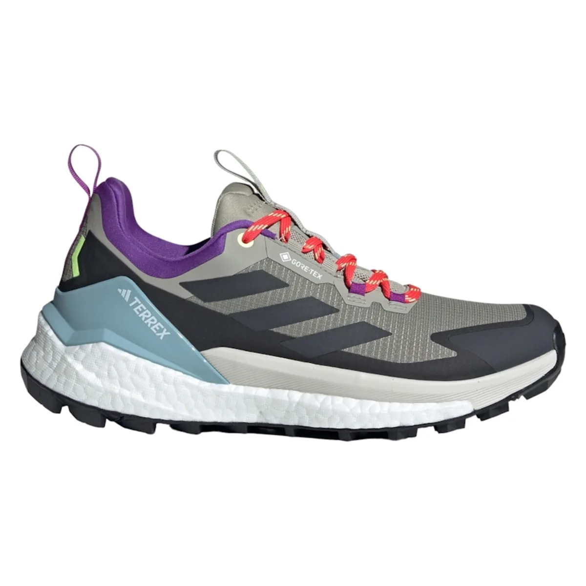 adidas Terrex Free Hiker 2.0 Low Gore-Tex Trace Cargo Core Black Active Purple (Women's)