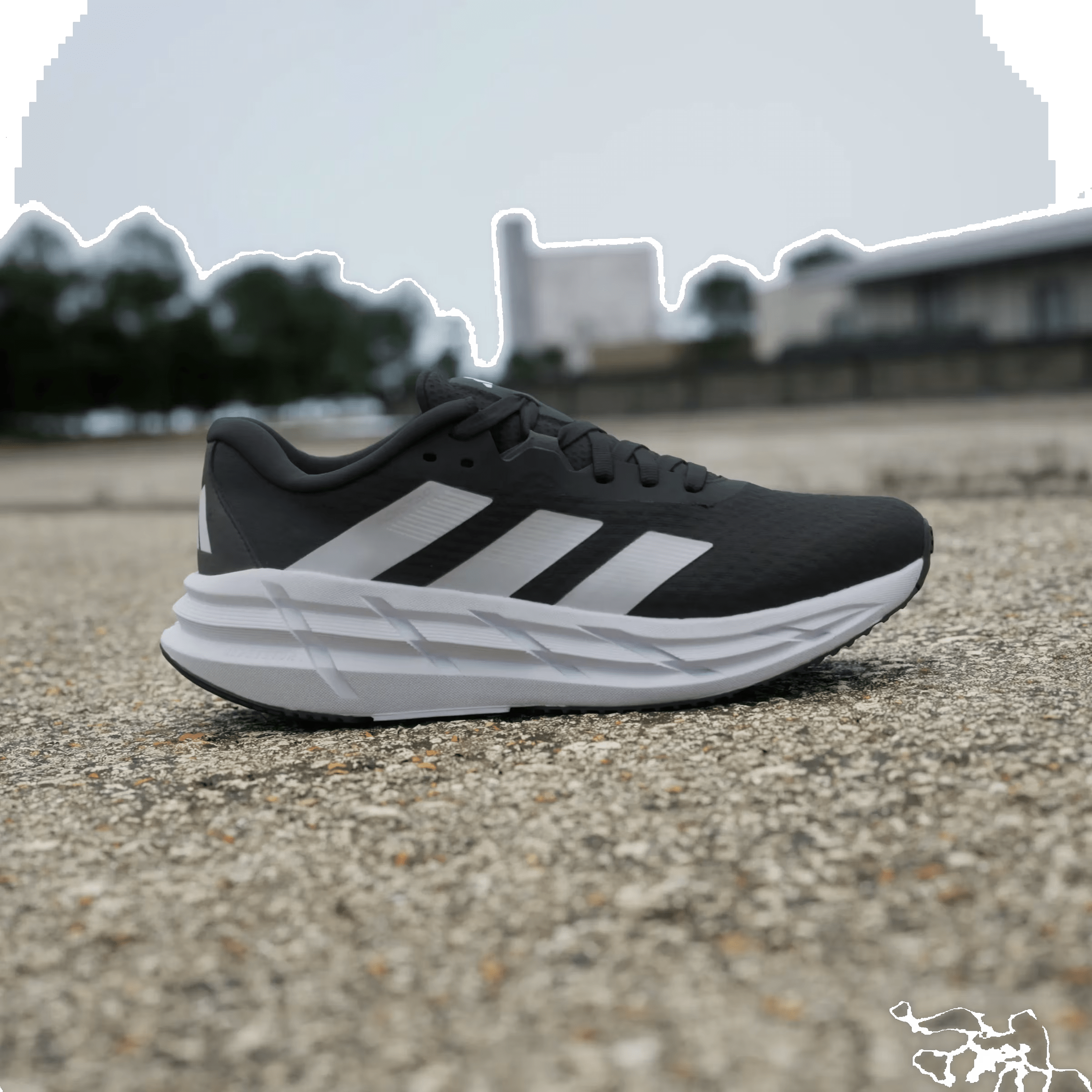 adidas Adistar 3 Black White Grey