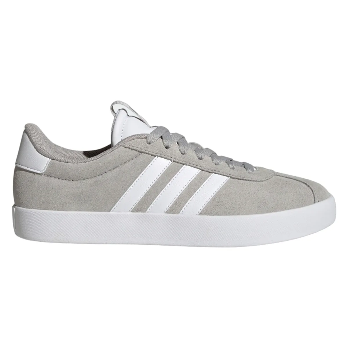 adidas Vl Court 3.0 Grey Cloud White Silver Metallic (Women's)