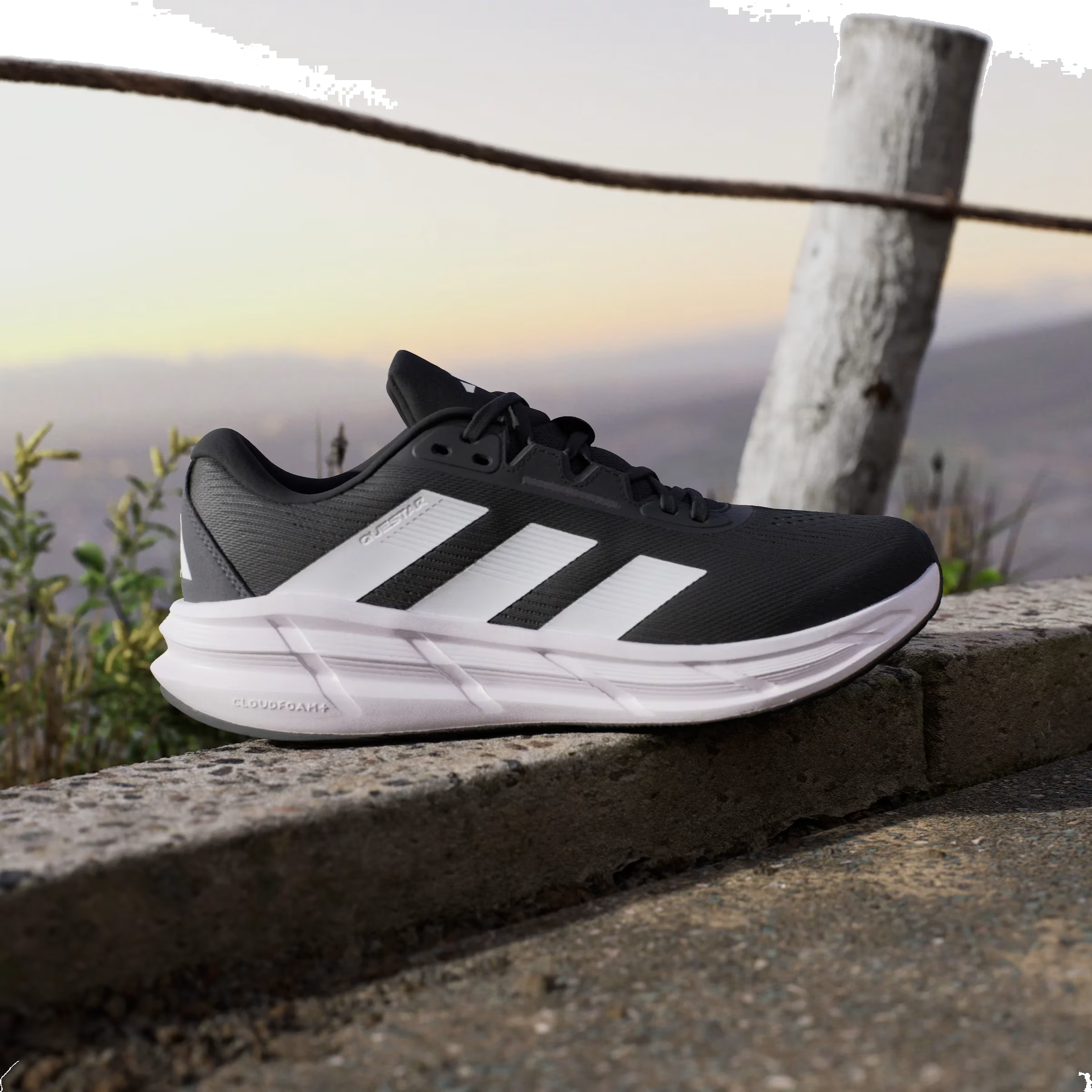 adidas Questar 3 Black White Carbon