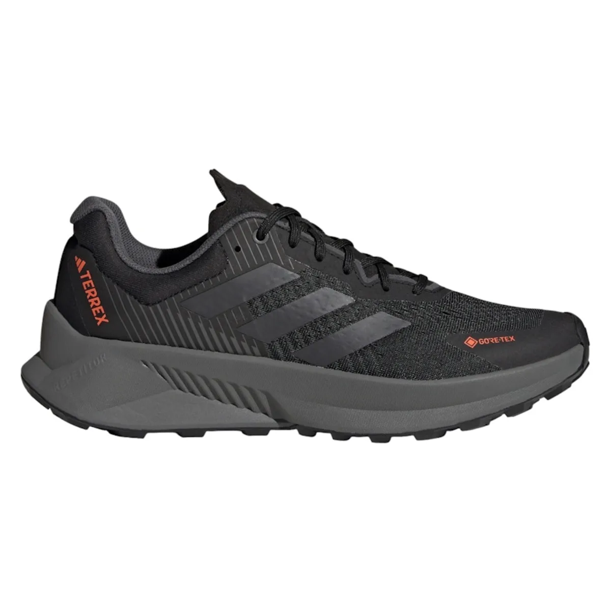 adidas Terrex Soulstride Flow Gore-Tex Core Black Grey Impact Orange