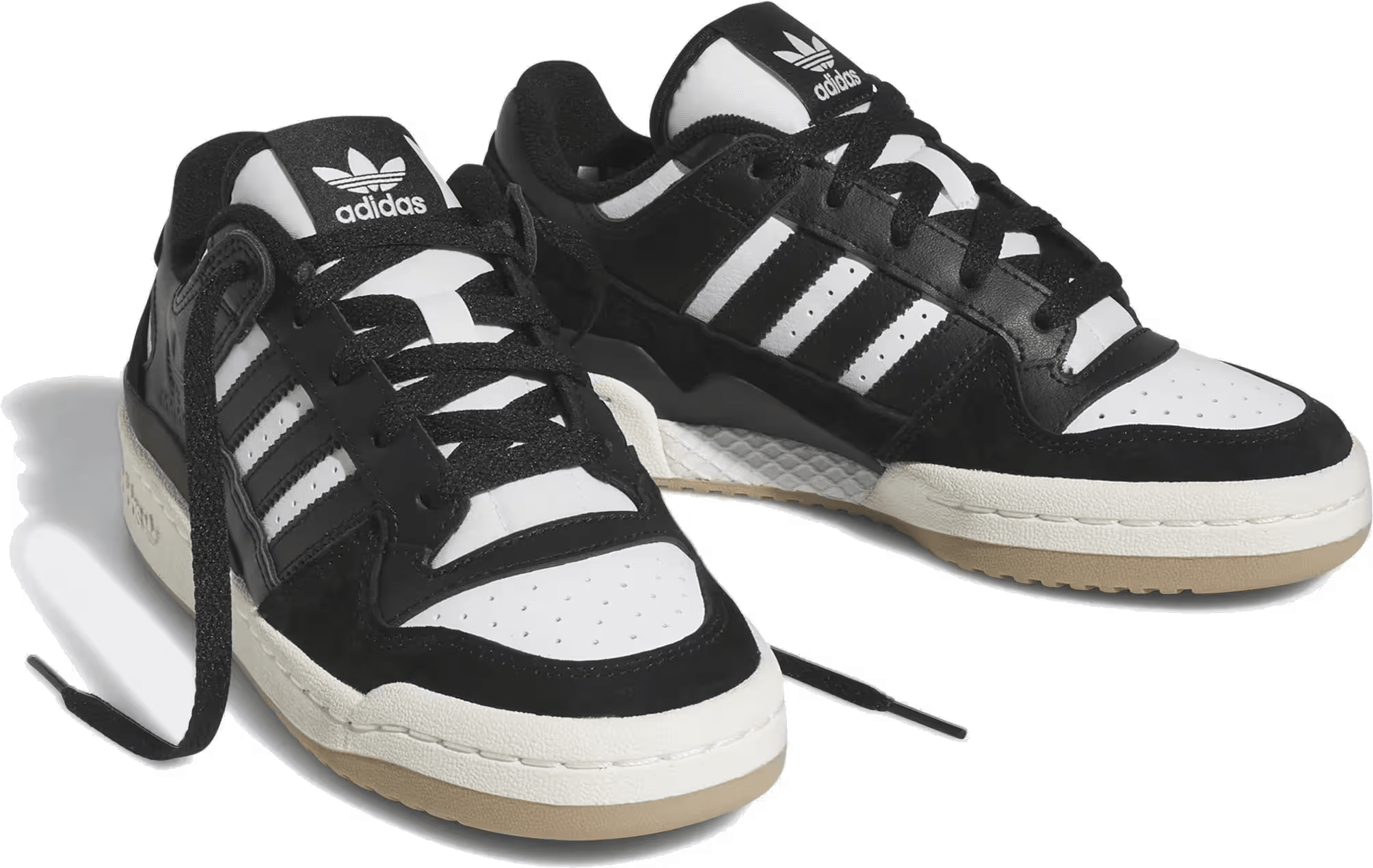 adidas Forum Low Core Black Cloud White Cream White (GS)