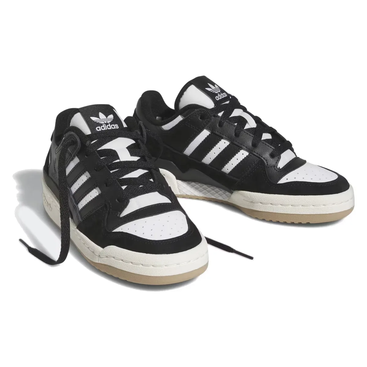 adidas Forum Low Core Black Cloud White Cream White (GS)