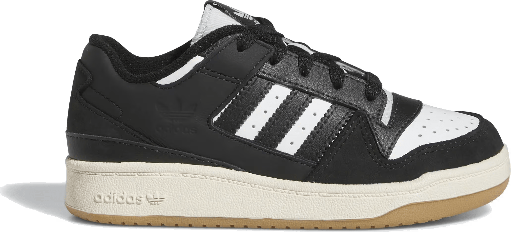 adidas Forum Low Core Black Cloud White Cream White (PS)