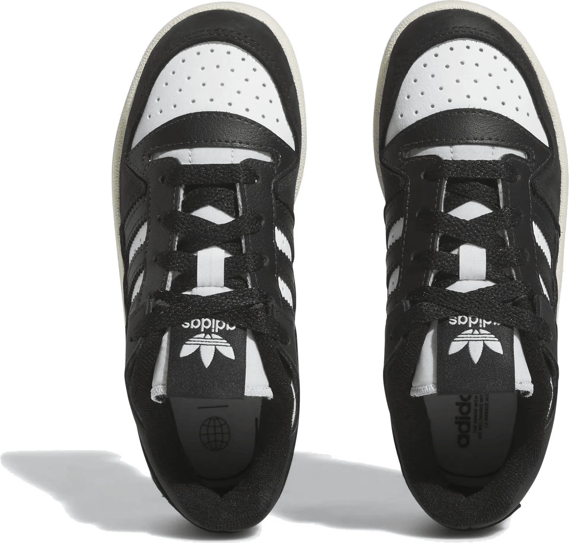 adidas Forum Low Core Black Cloud White Cream White (PS)