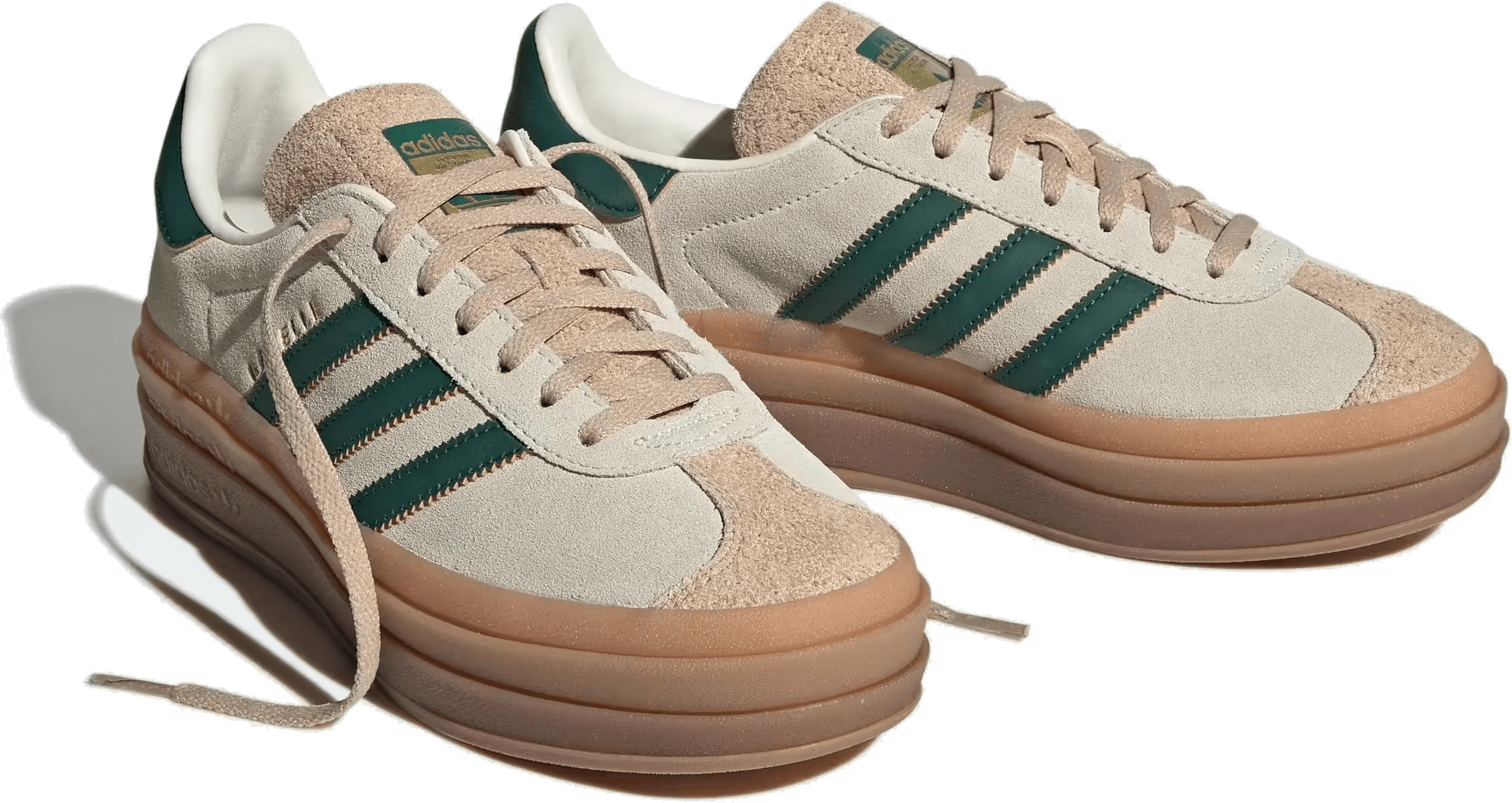 adidas Gazelle Bold "Magic Beige Collegiate Green"