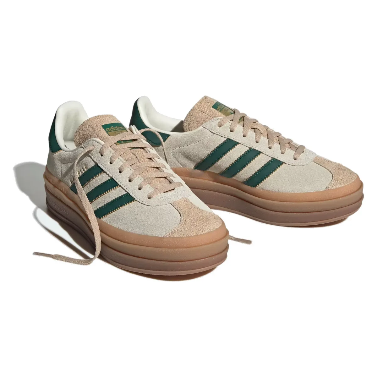 adidas Gazelle Bold "Magic Beige Collegiate Green"