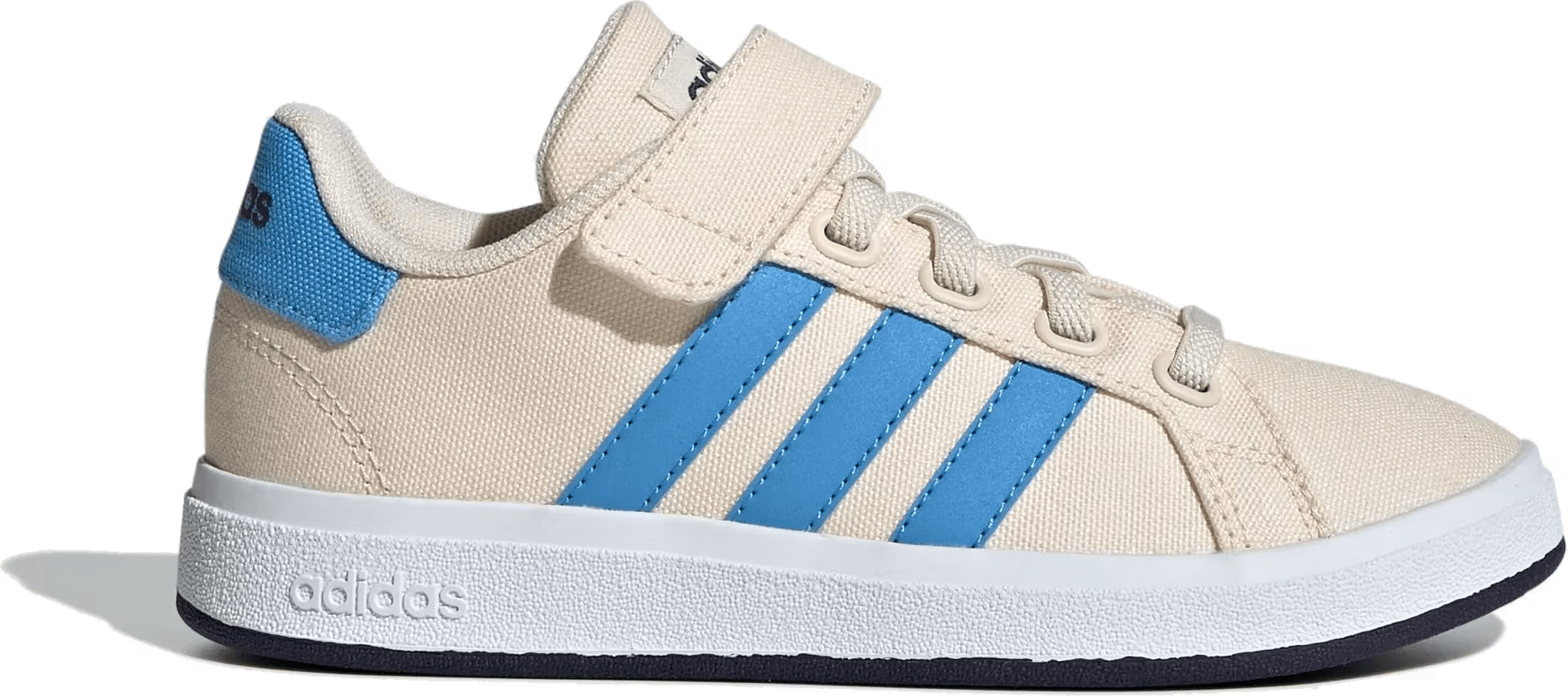 adidas Grand Court 2.0 EL Wonder White Blue Burst Shadow Navy (GS)