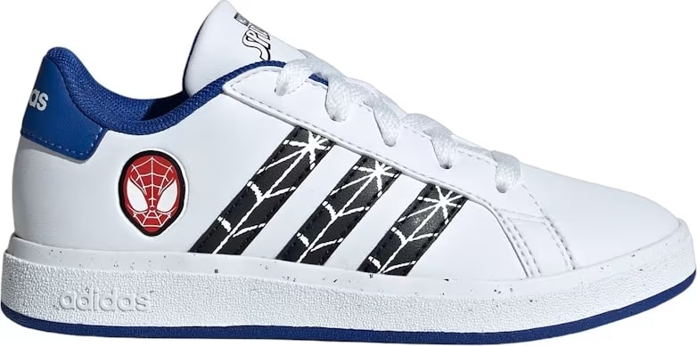 adidas Grand Court Marvel Spider-Man Cloud White Core Black Royal Blue (GS)