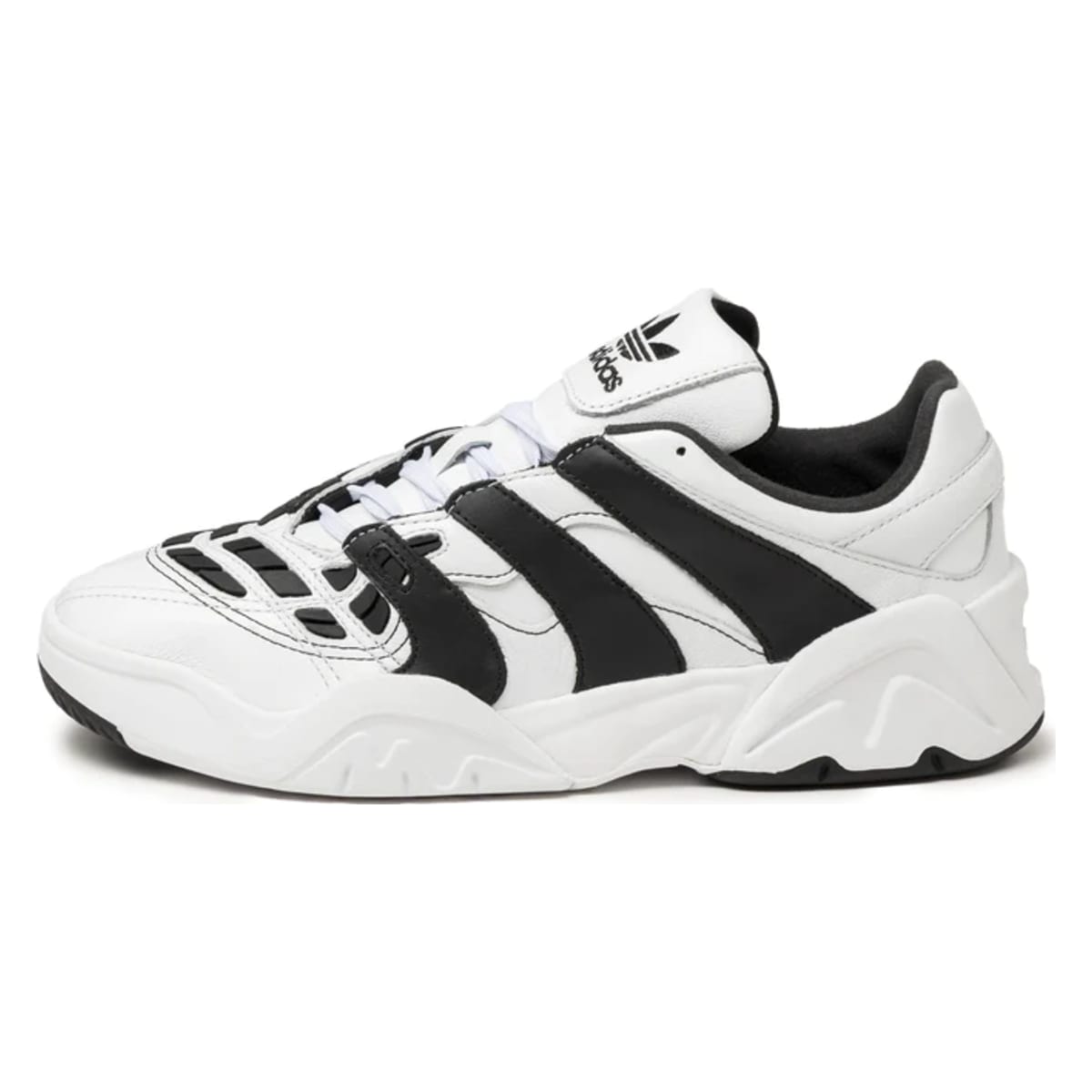 Adidas originals yung 1 top og black & white trainers
