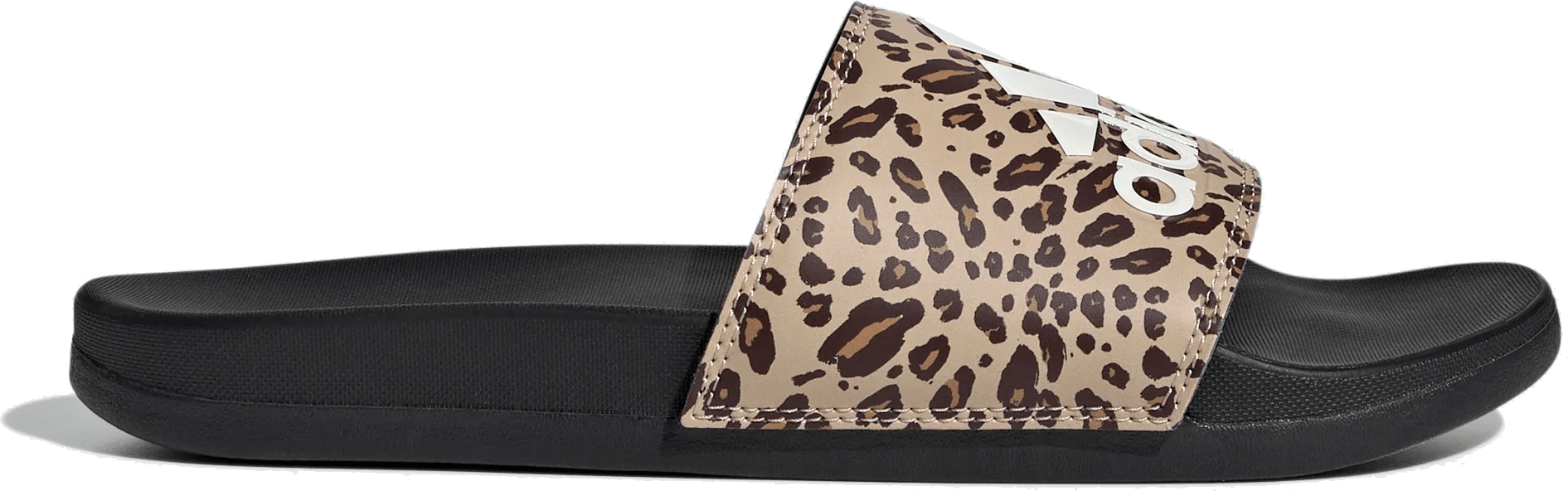 adidas Adilette Comfort Slides Core Black Off White Magic Beige (Women's)