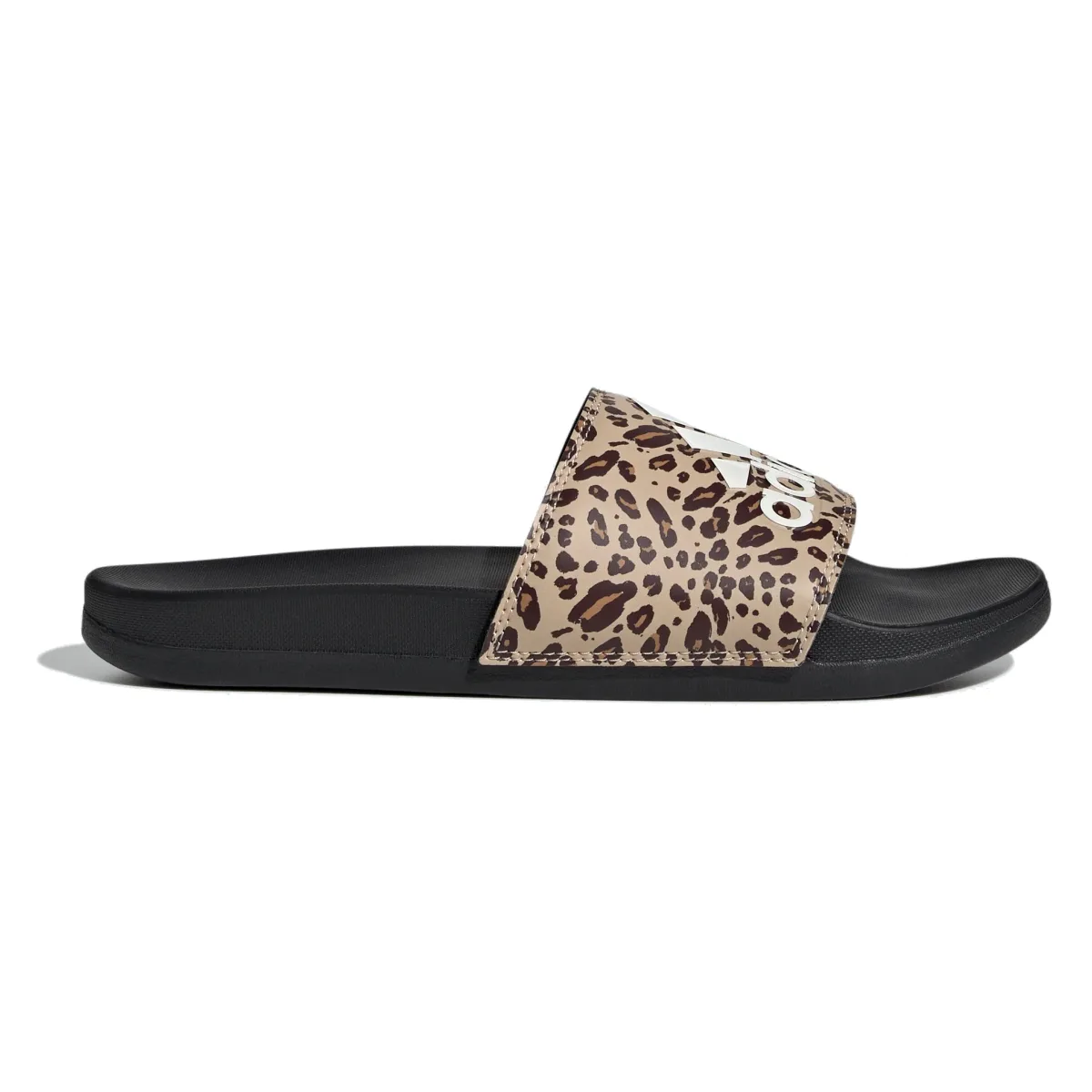 adidas Adilette Comfort Slides Core Black Off White Magic Beige (Women's)