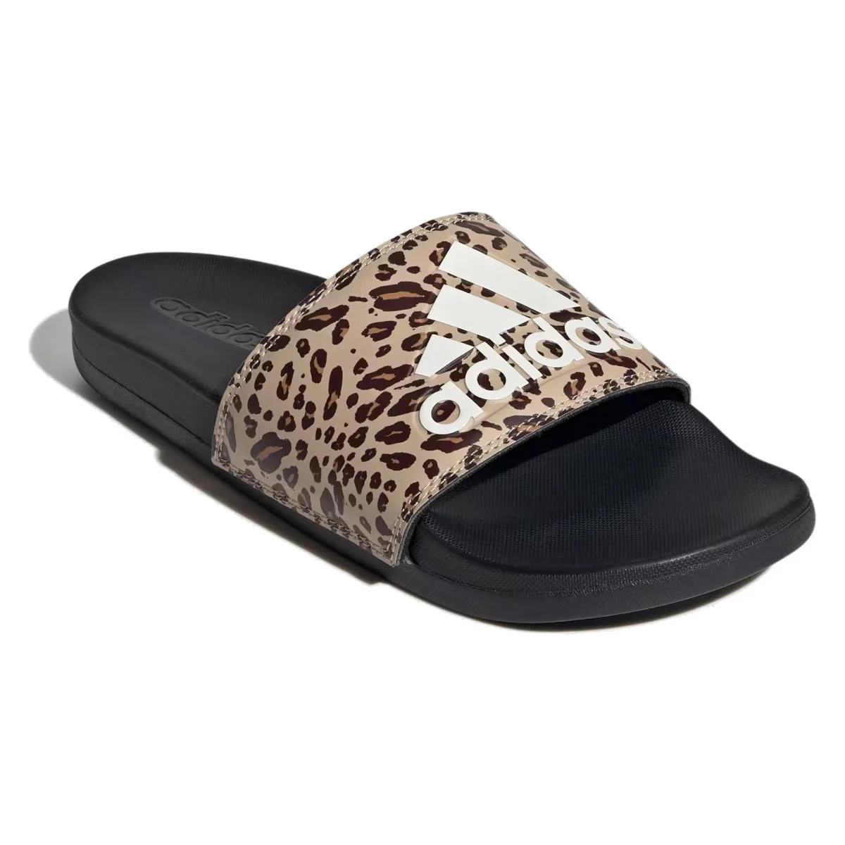 adidas Adilette Comfort Slides Core Black Off White Magic Beige (Women's)
