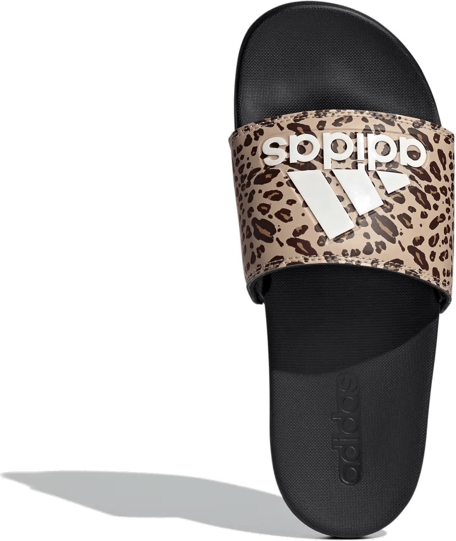 adidas Adilette Comfort Slides Core Black Off White Magic Beige (Women's)