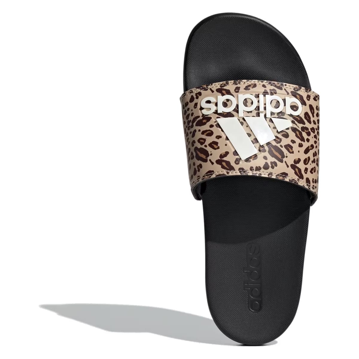 adidas Adilette Comfort Slides Core Black Off White Magic Beige (Women's)