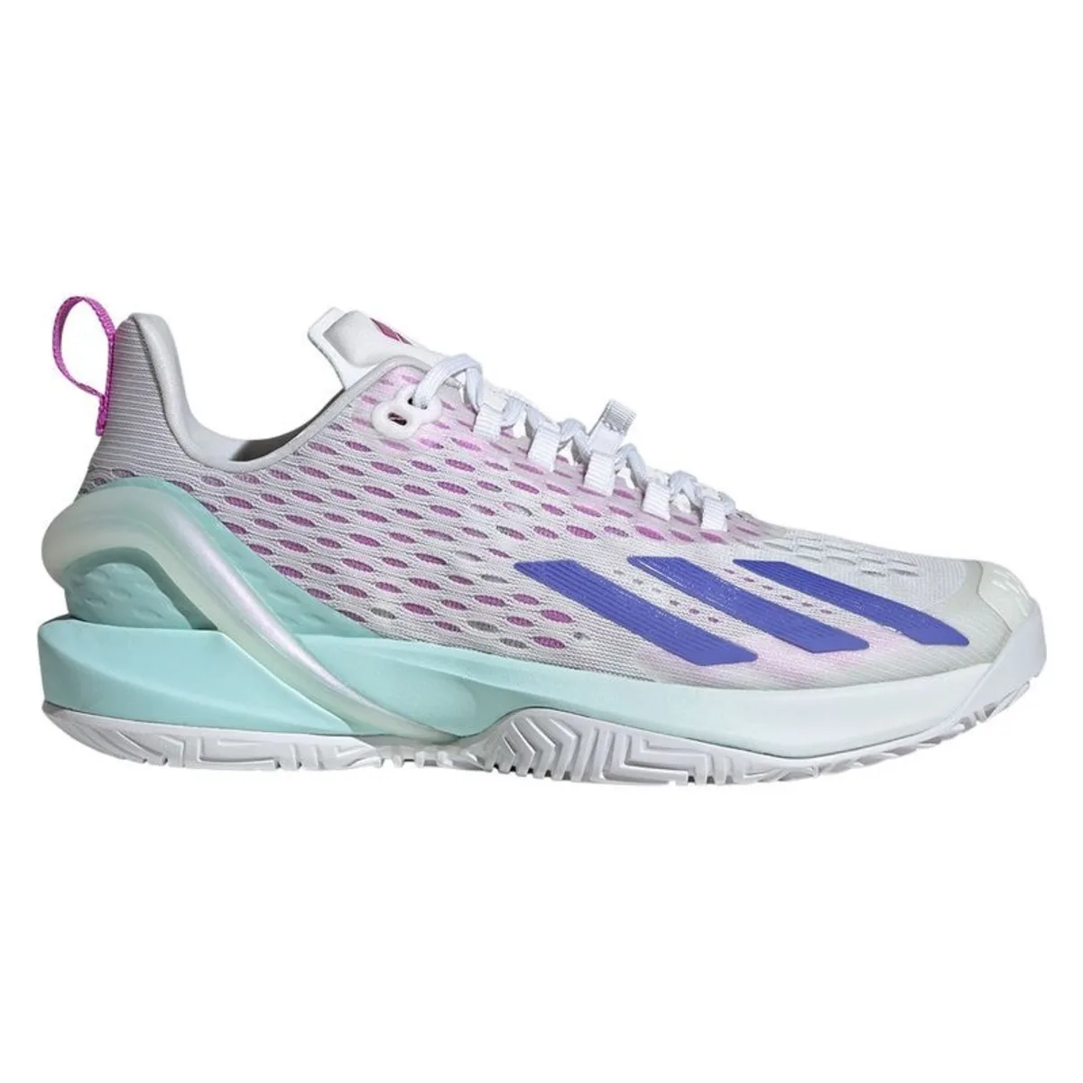 adidas Adizero Cybersonic Cloud White Cobalt Blue Semi Flash Aqua (Women's)