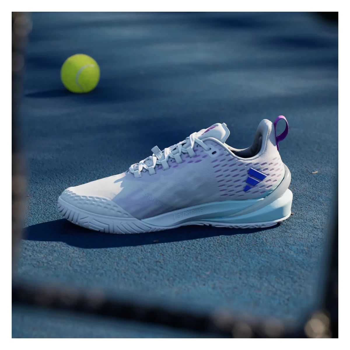 adidas Adizero Cybersonic Cloud White Cobalt Blue Semi Flash Aqua (Women's)