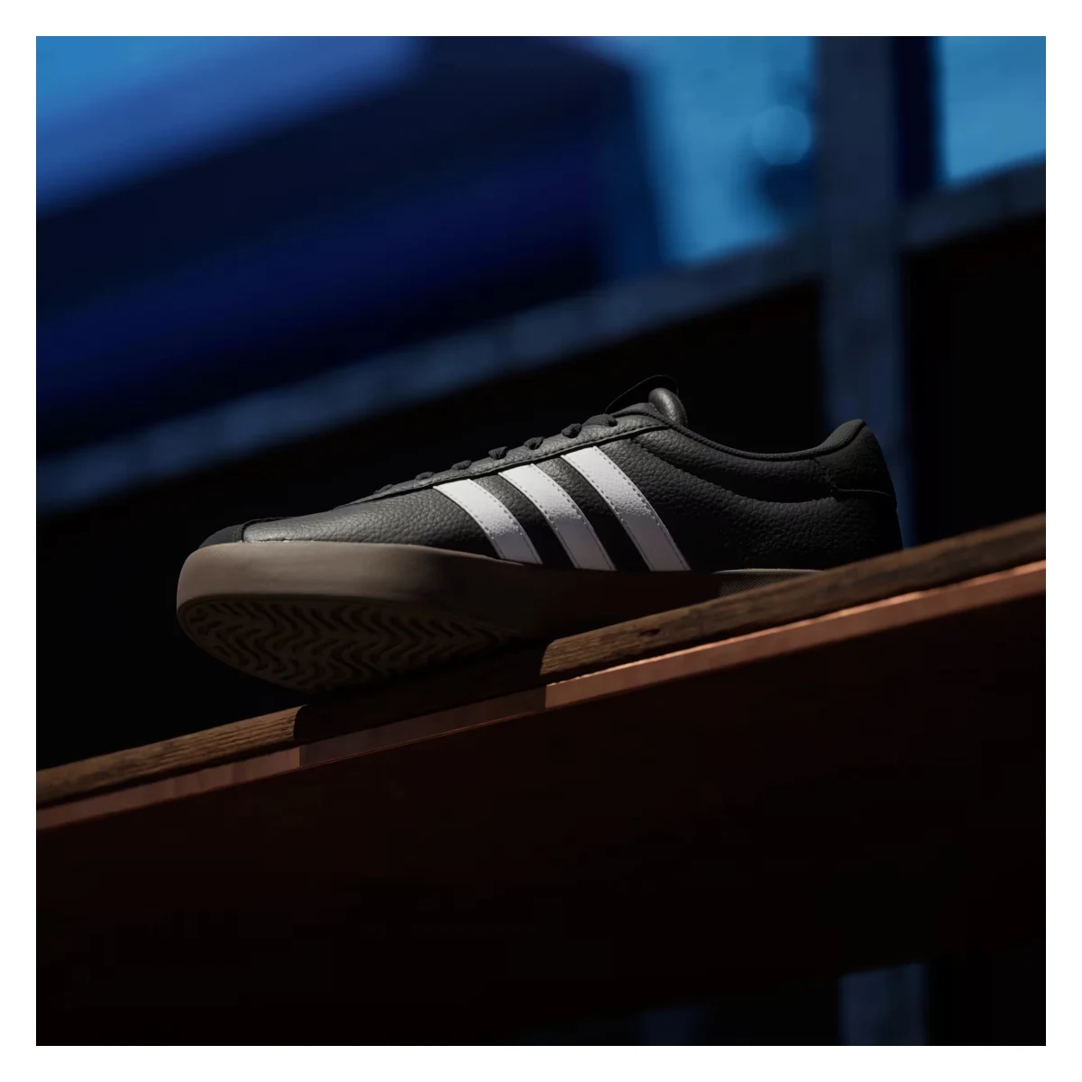 adidas Vl Court 3.0 Low Core Black Cloud White Gum (Women's)
