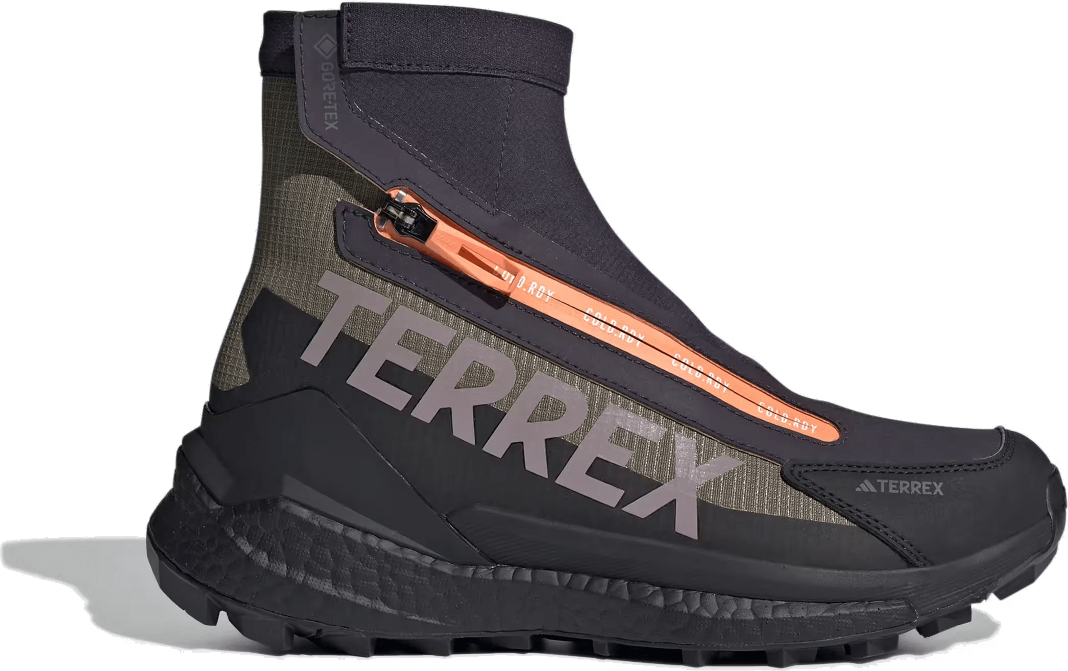 adidas Terrex Free Hiker 2 Cold.RDY Gore-Tex Black Olive Strata Amber (Women's)