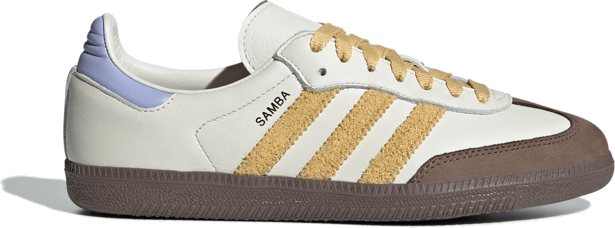 Adidas originals samba trainers in shop off white with faux reptile trim