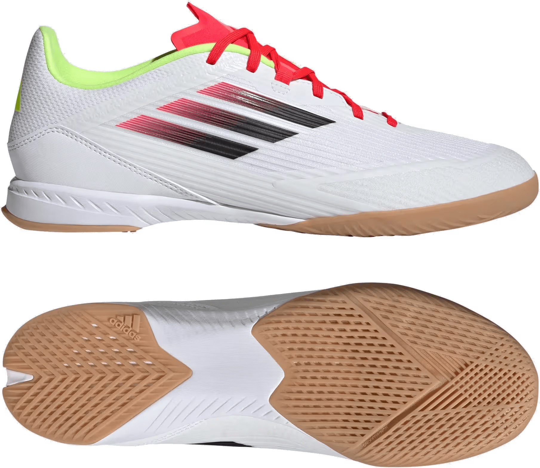 adidas F50 League Indoor Cloud White Core Black Solar Yellow