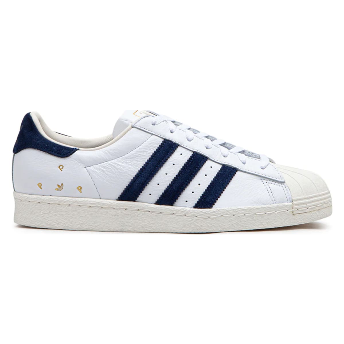 Adidas superstar white navy sales