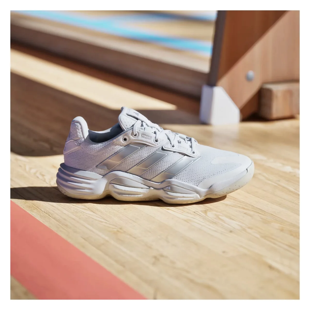 adidas Stabil 16 Indoor Cloud White Silver Metallic Grey One (Women's)