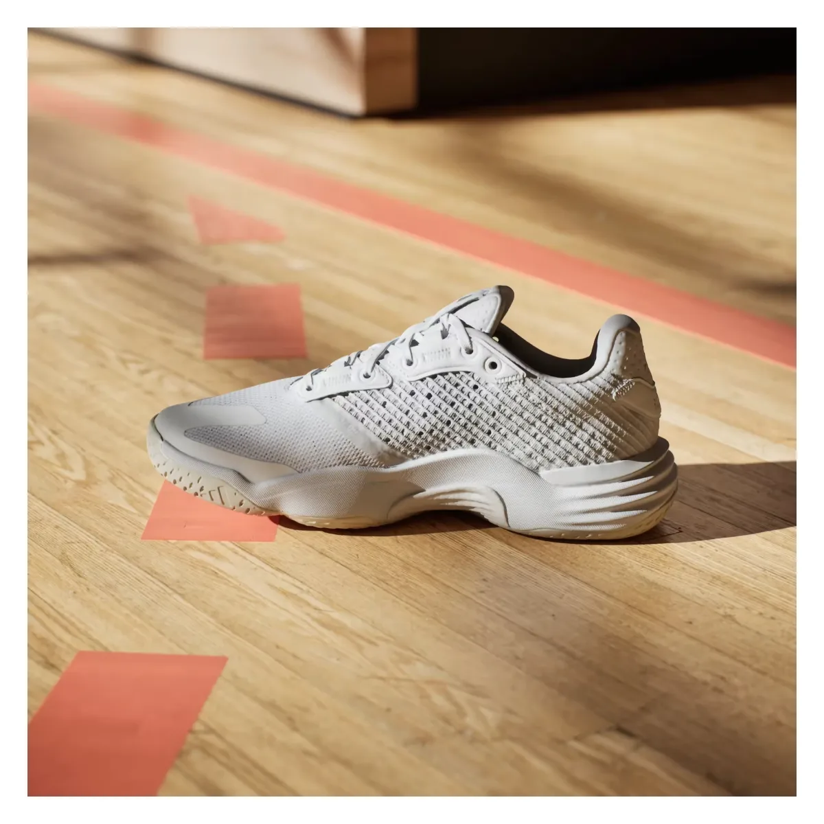 adidas Stabil 16 Indoor Cloud White Silver Metallic Grey One (Women's)