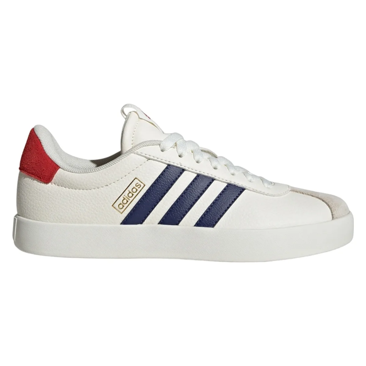 adidas Vl Court 3.0 Low Off White Dark Blue Better Scarlet (Women's)