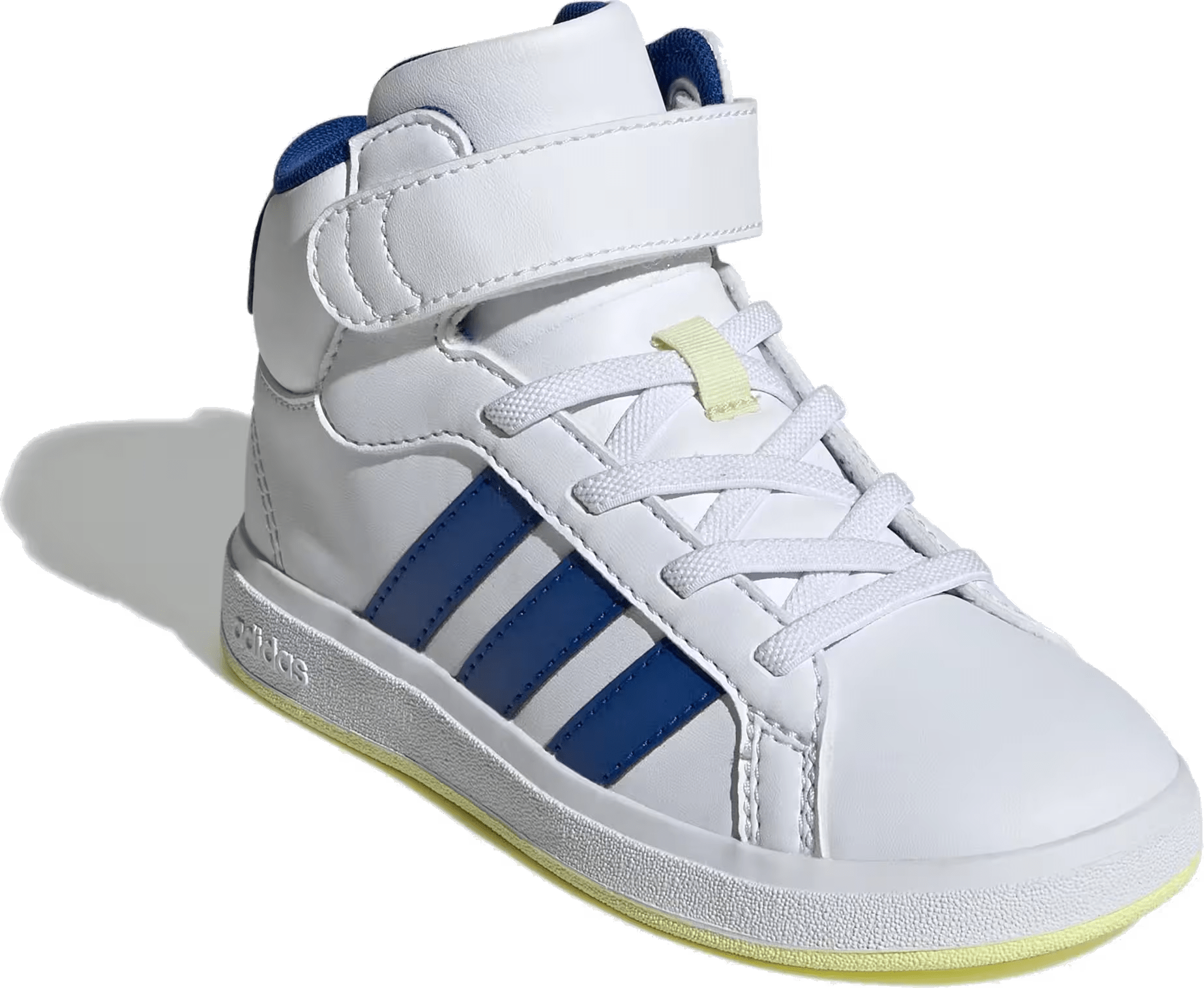 adidas Grand Court Cloud White Royal Blue Ice Yellow (GS)