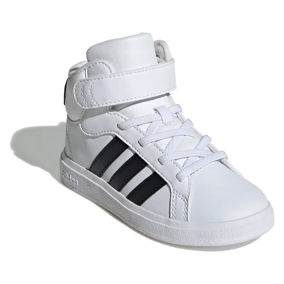 adidas Grand Court Mid Cloud White Core Black (GS)