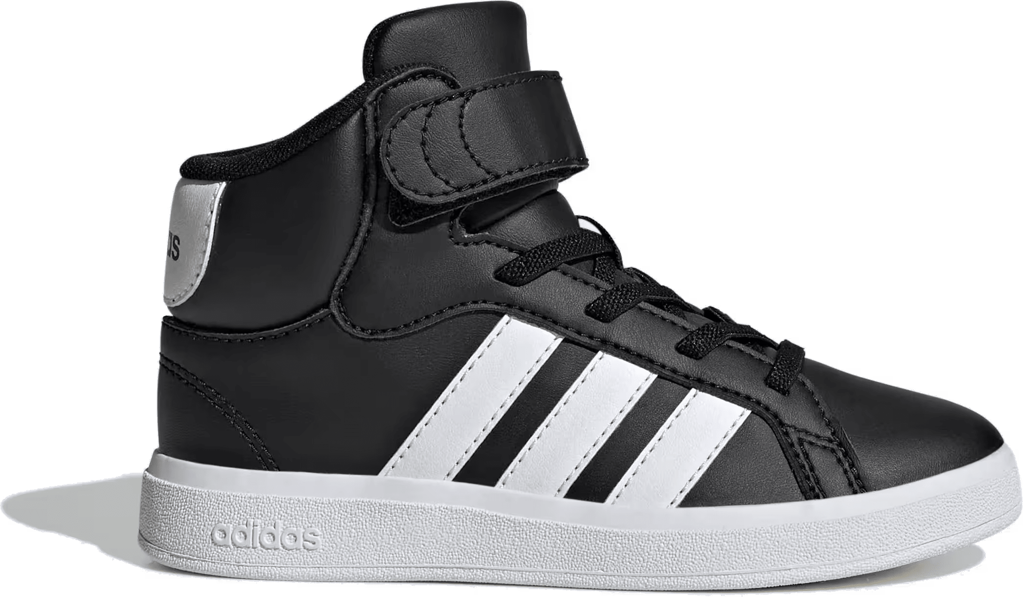 adidas Grand Court Mid Core Black Cloud White (GS)