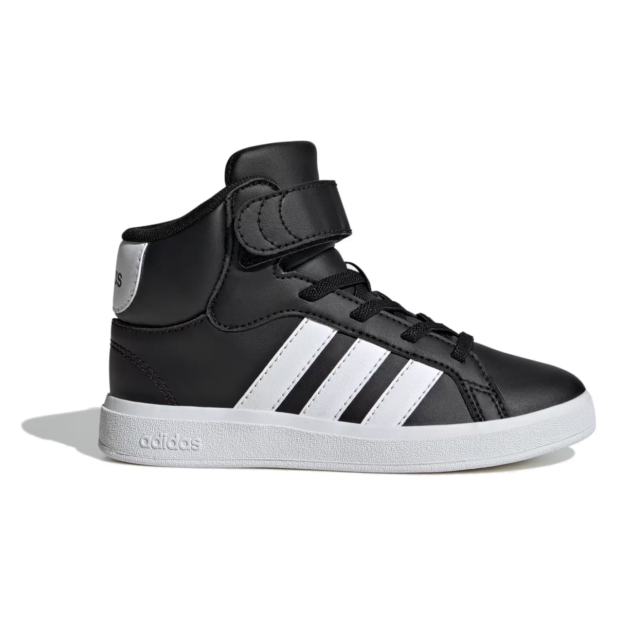 adidas Grand Court Mid Core Black Cloud White (GS)
