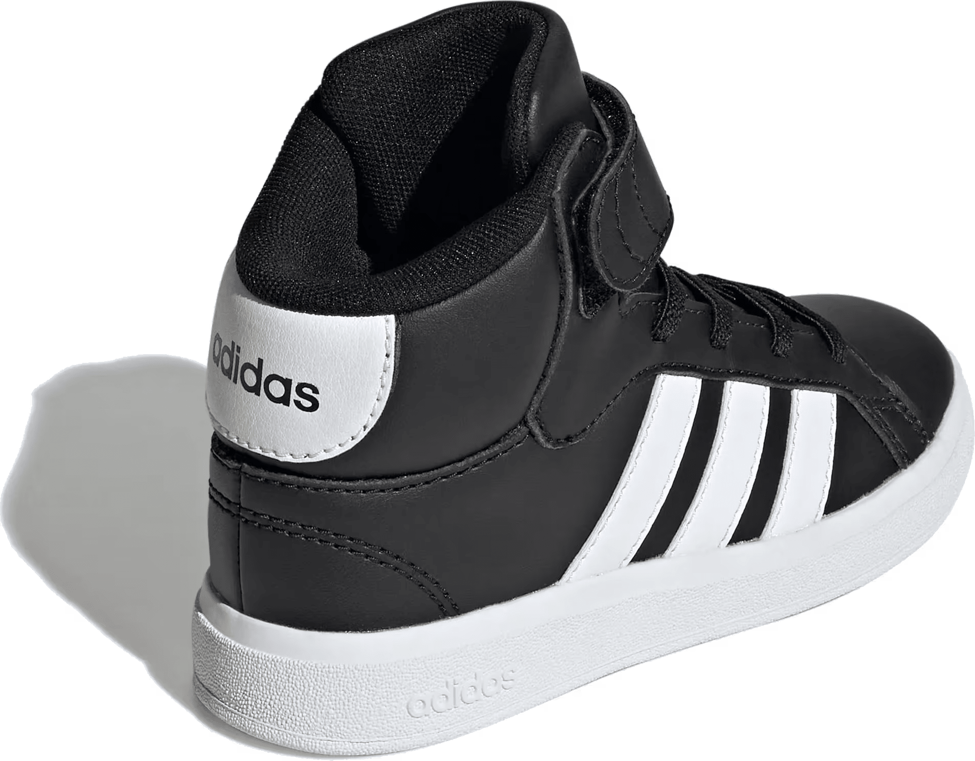 adidas Grand Court Mid Core Black Cloud White (GS)