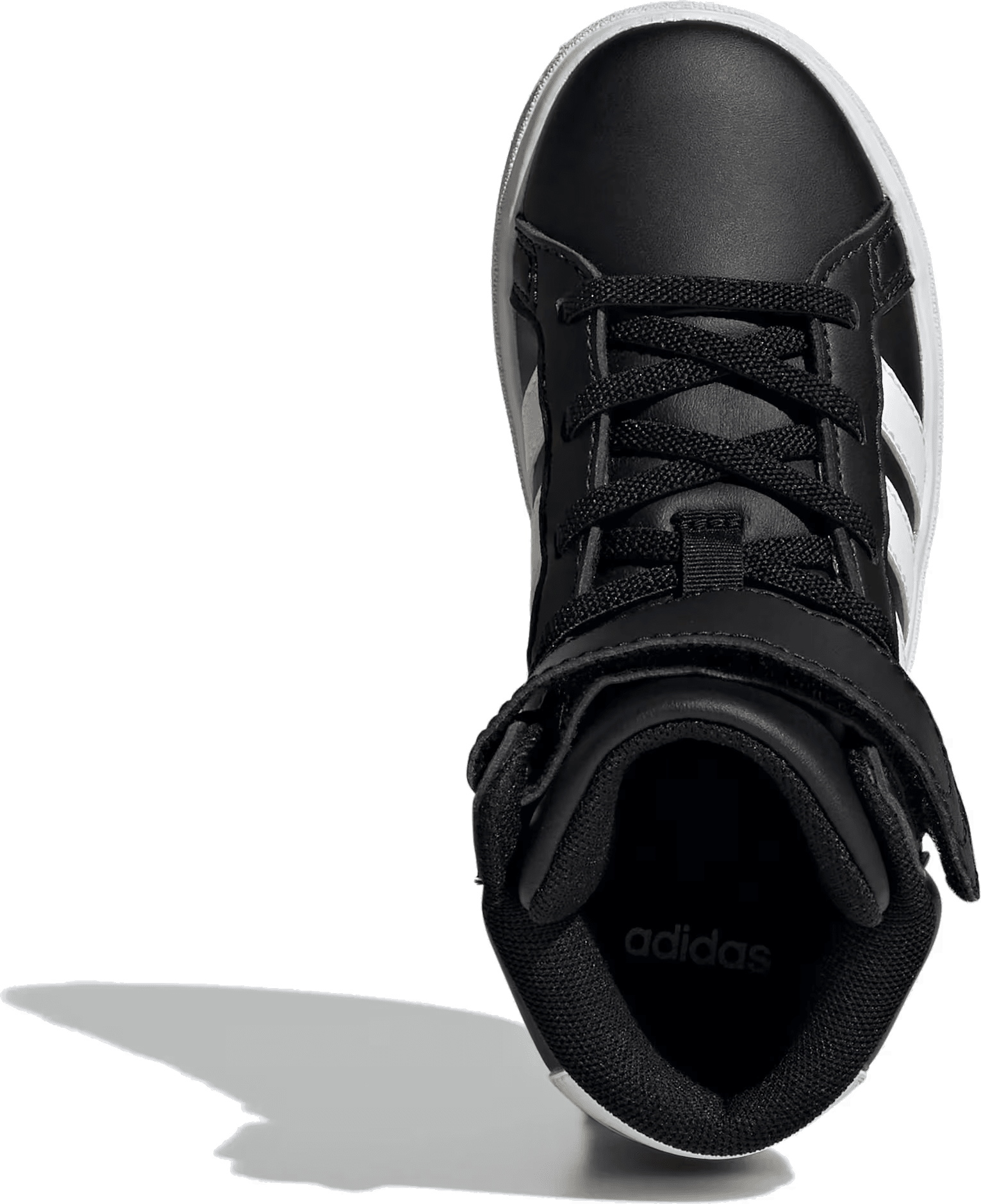 adidas Grand Court Mid Core Black Cloud White (GS)