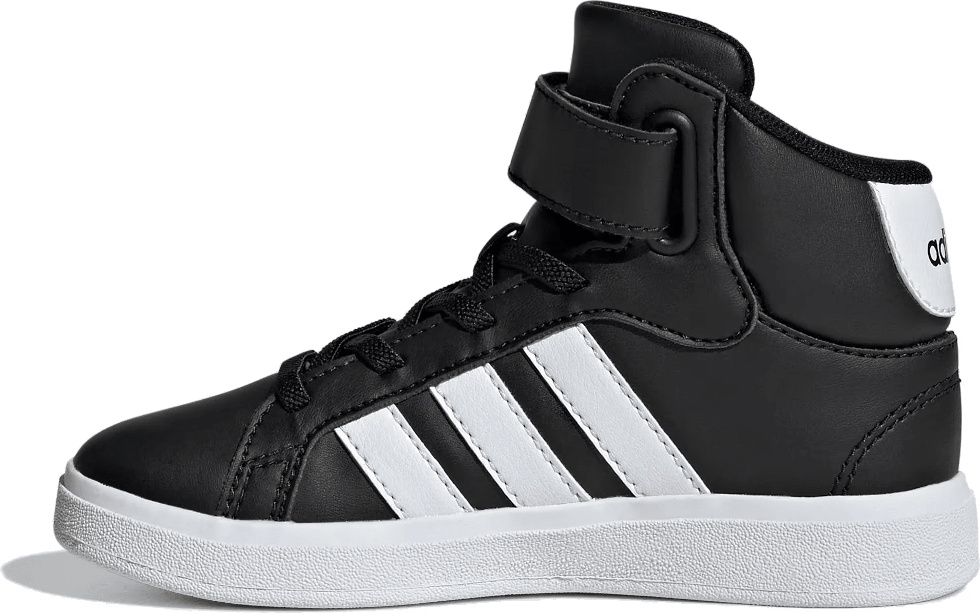 adidas Grand Court Mid Core Black Cloud White (GS)